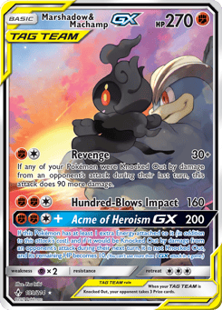 Marshadow & Machamp-GX 199/214 Unbroken Bonds