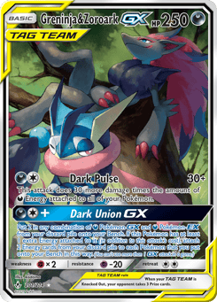 Greninja & Zoroark-GX 201/214 Unbroken Bonds