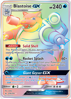 Blastoise-GX 218/214 Unbroken Bonds