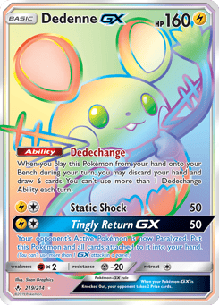Dedenne-GX 219/214 Unbroken Bonds