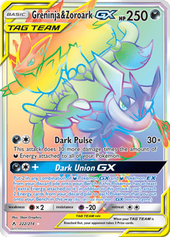 Greninja & Zoroark-GX 222/214 Unbroken Bonds