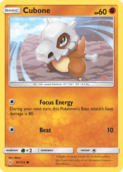 Cubone 90/214 Unbroken Bonds