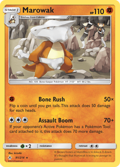 Marowak 91/214 Unbroken Bonds