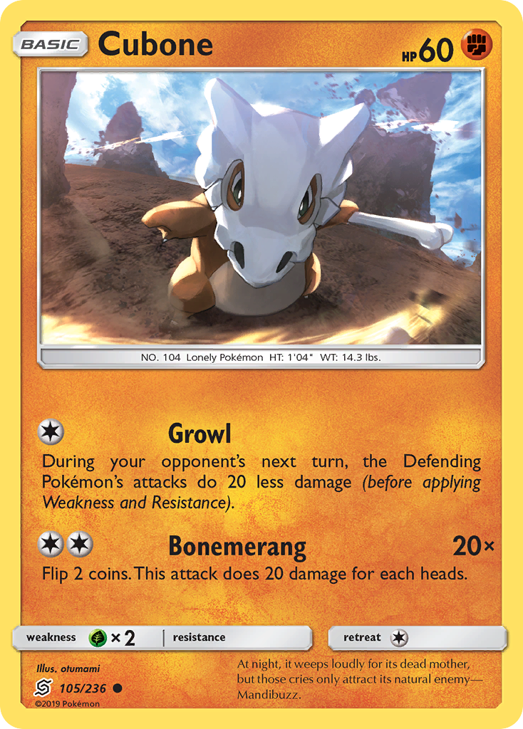 Cubone 105/236 Unified Minds