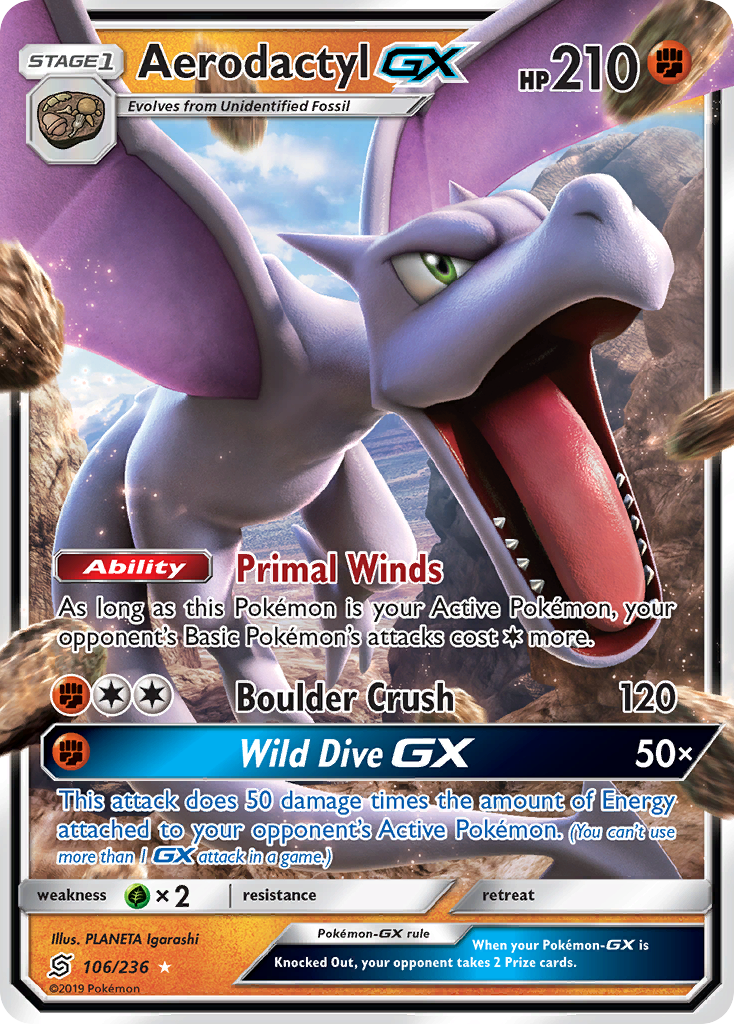 Aerodactyl-GX 106/236 Unified Minds