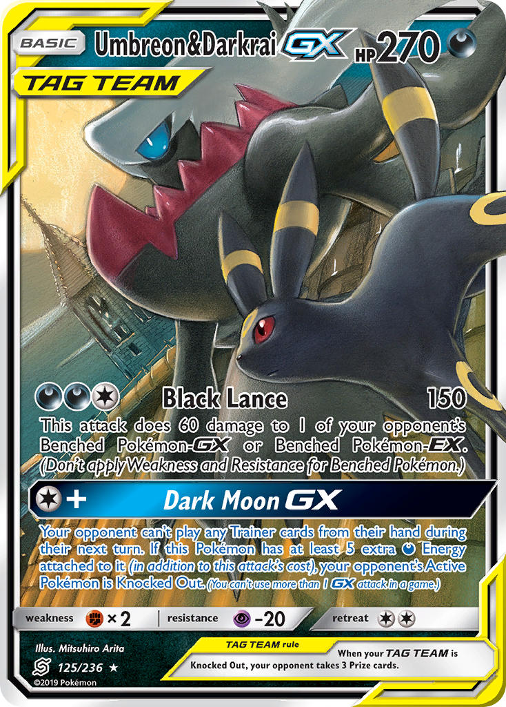Umbreon & Darkrai-GX 125/236 Unified Minds