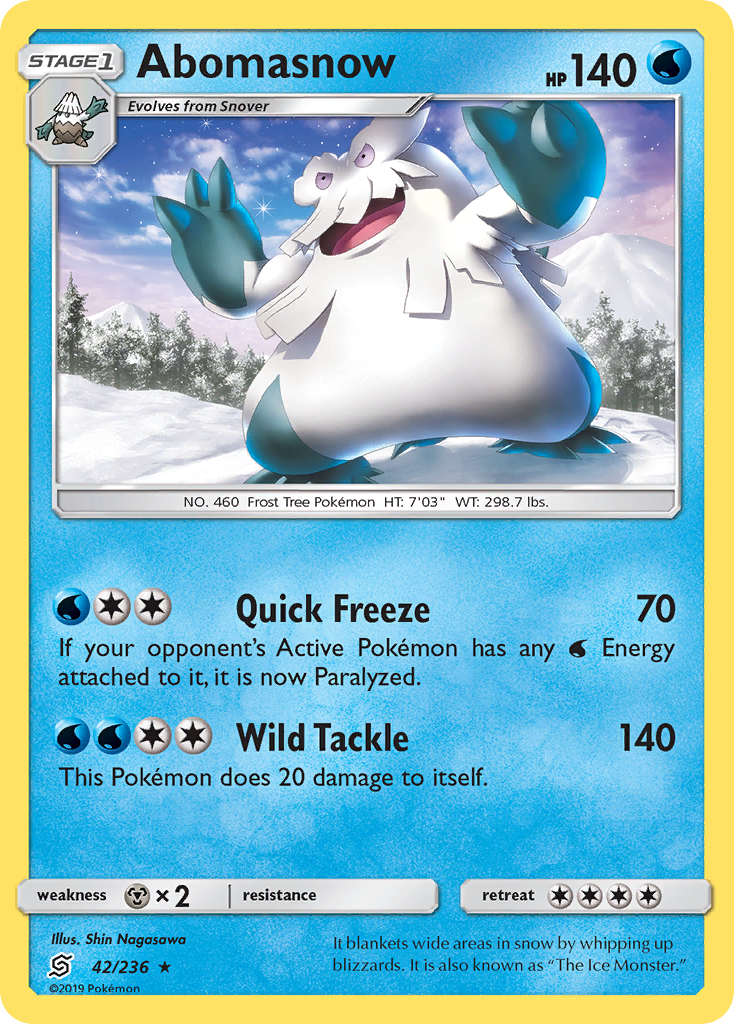 Abomasnow 42/236 Unified Minds