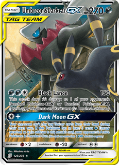 Umbreon & Darkrai-GX 125/236 Unified Minds