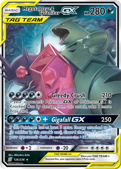 Mega Sableye & Tyranitar-GX 126/236 Unified Minds