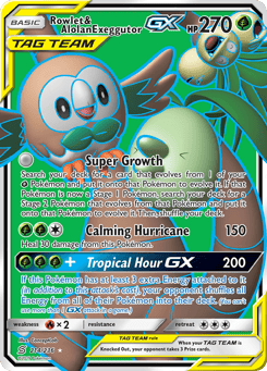 Rowlet & Alolan Exeggutor-GX 214/236 Unified Minds