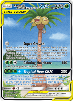 Rowlet & Alolan Exeggutor-GX 215/236 Unified Minds
