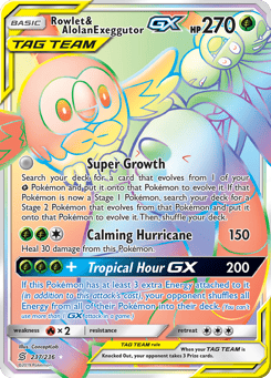 Rowlet & Alolan Exeggutor-GX 237/236 Unified Minds