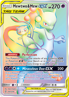 Mewtwo & Mew-GX 242/236 Unified Minds