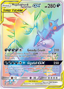 Mega Sableye & Tyranitar-GX 245/236 Unified Minds