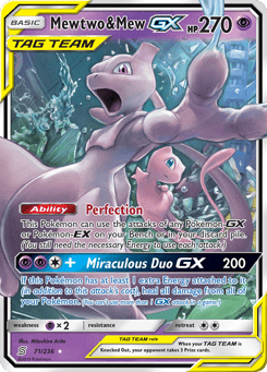 Mewtwo & Mew-GX 71/236 Unified Minds