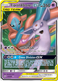 Espeon & Deoxys-GX 72/236 Unified Minds