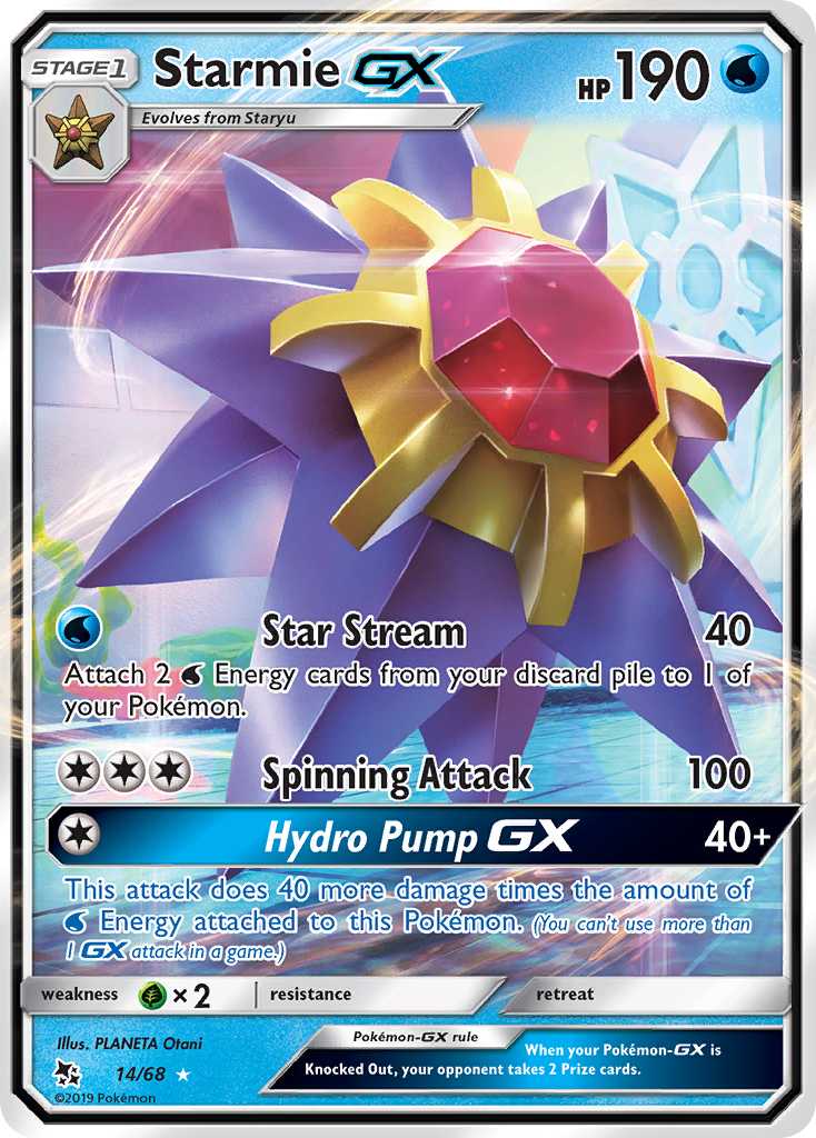 Starmie-GX 14/68 Hidden Fates