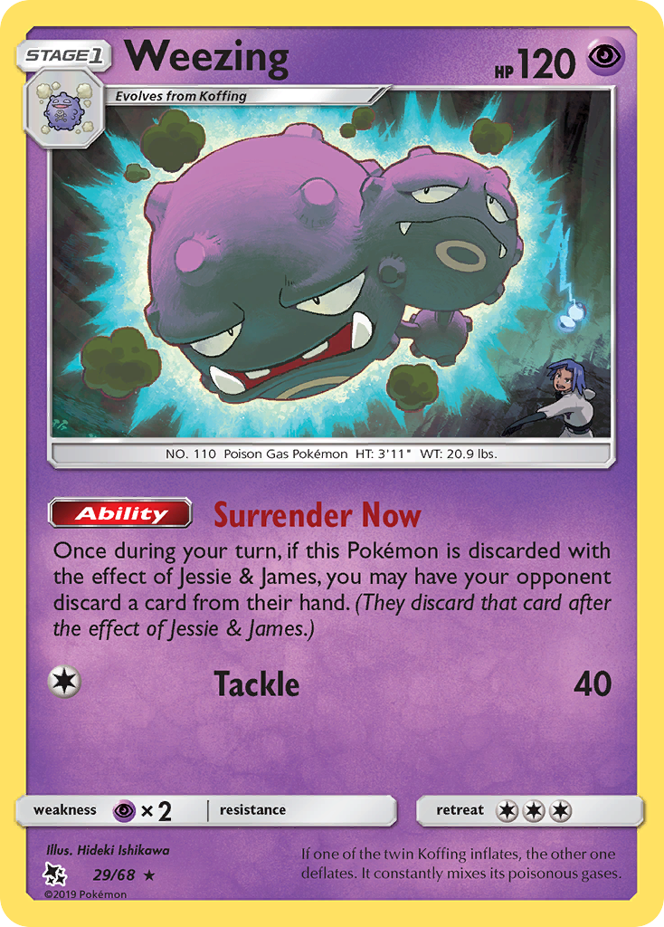Weezing 29/68 Hidden Fates