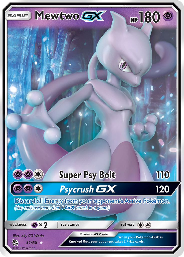 Mewtwo-GX 31/68 Hidden Fates