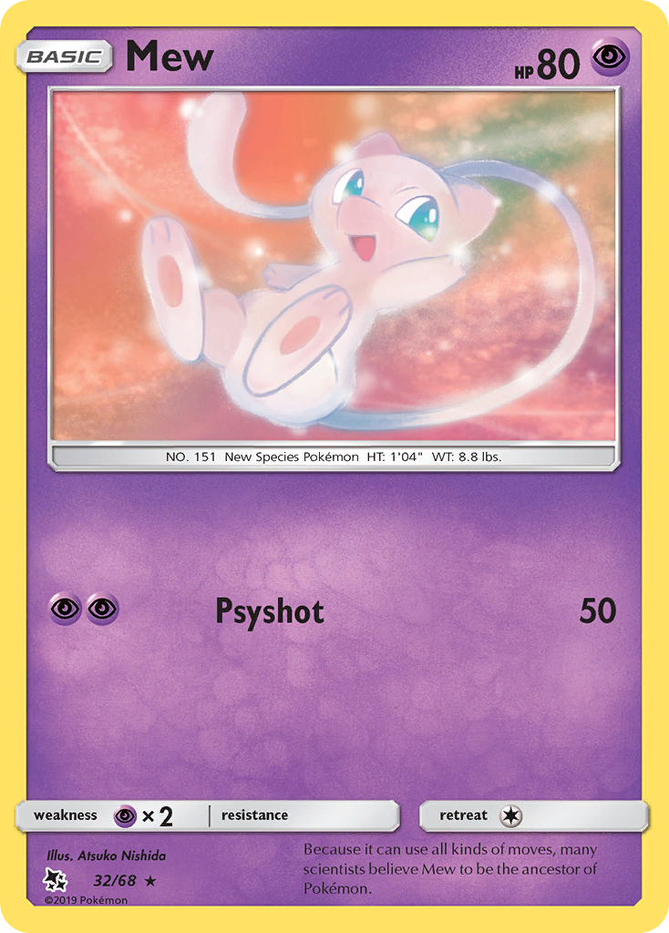 Mew 32/68 Hidden Fates