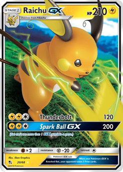 Raichu-GX 20/68 Hidden Fates