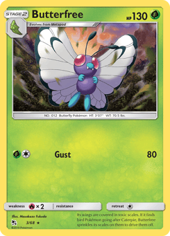 Butterfree 3/68 Hidden Fates