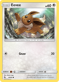 Eevee 49/68 Hidden Fates