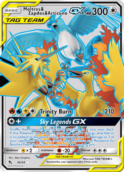 Moltres & Zapdos & Articuno-GX 66/68 Hidden Fates