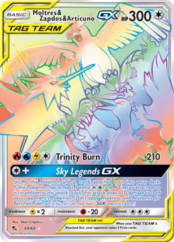 Moltres & Zapdos & Articuno-GX 69/68 Hidden Fates