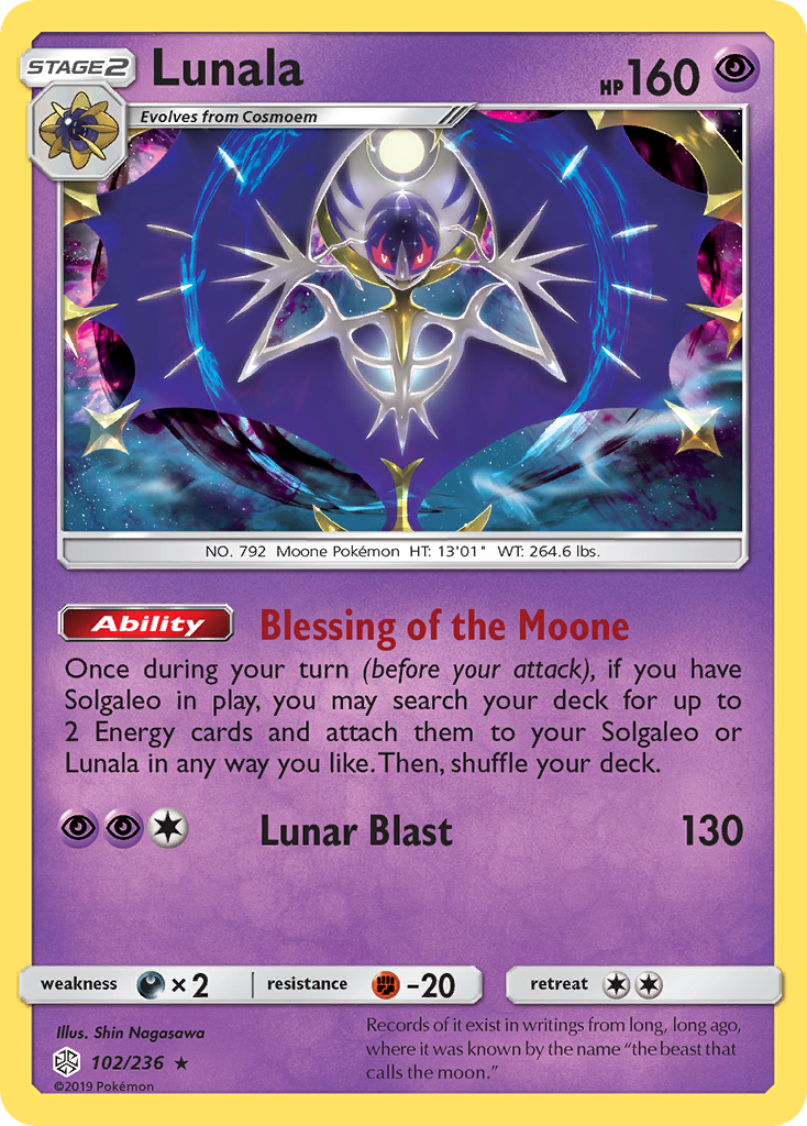 Lunala 102/236 Cosmic Eclipse