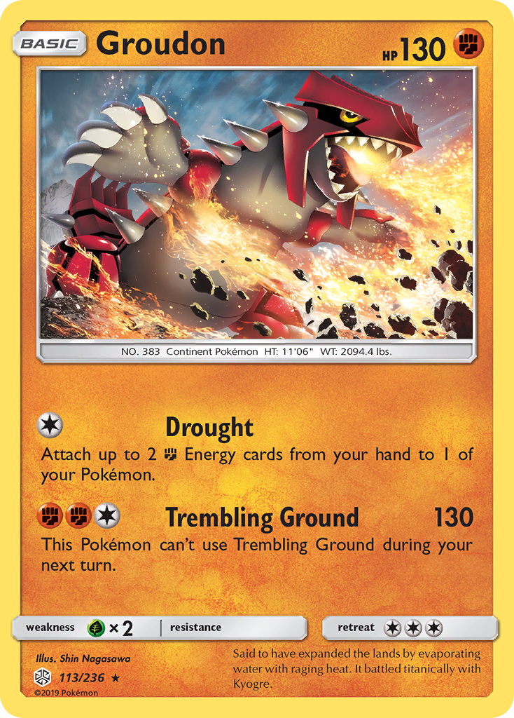 Groudon 113/236 Cosmic Eclipse