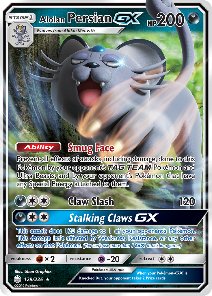 Alolan Persian-GX 129/236 Cosmic Eclipse