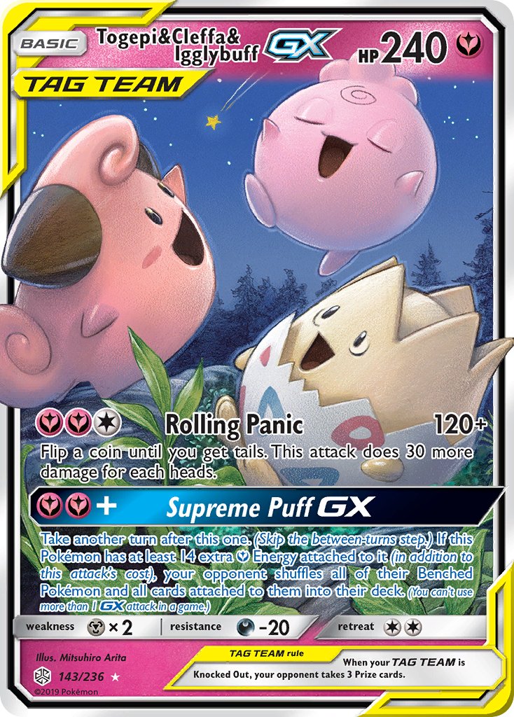 Togepi & Cleffa & Igglybuff-GX 143/236 Cosmic Eclipse