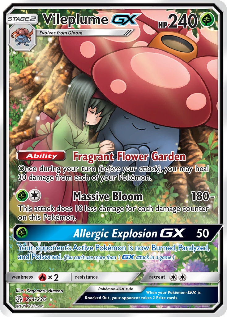 Vileplume-GX 211/236 Cosmic Eclipse