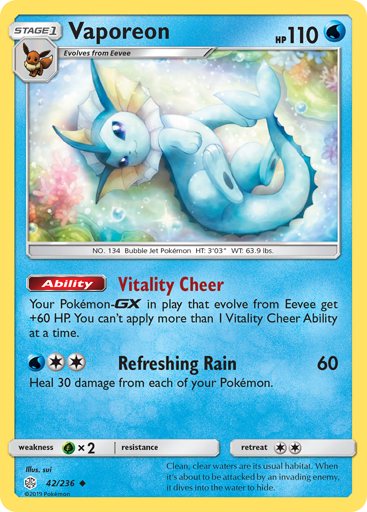 Vaporeon 42/236 Cosmic Eclipse