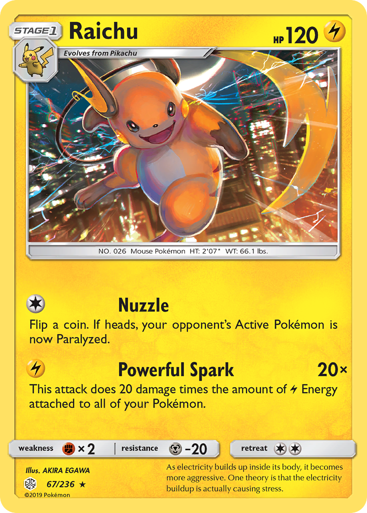 Raichu 67/236 Cosmic Eclipse