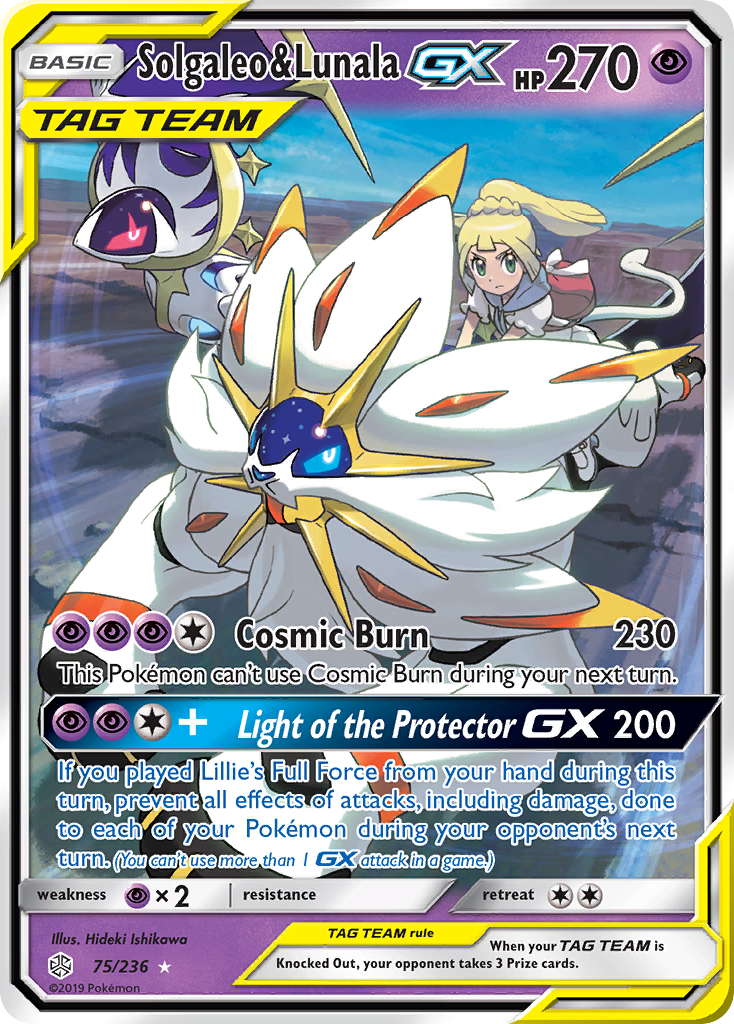 Solgaleo & Lunala-GX 75/236 Cosmic Eclipse
