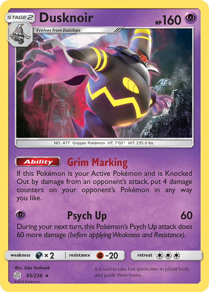 Dusknoir 85/236 Cosmic Eclipse