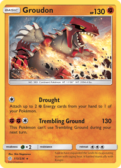 Groudon 113/236 Cosmic Eclipse