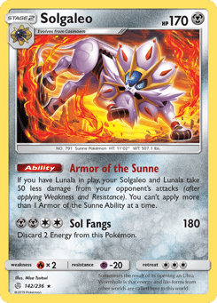 Solgaleo 142/236 Cosmic Eclipse