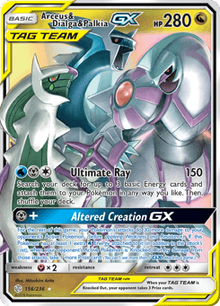 Arceus & Dialga & Palkia-GX 156/236 Cosmic Eclipse