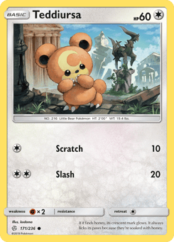 Teddiursa 171/236 Cosmic Eclipse