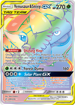 Venusaur & Snivy-GX 249/236 Cosmic Eclipse