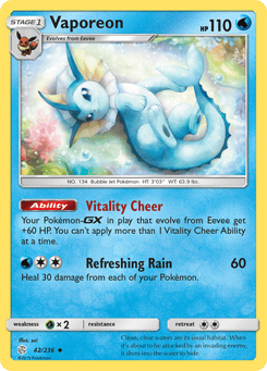 Vaporeon 42/236 Cosmic Eclipse