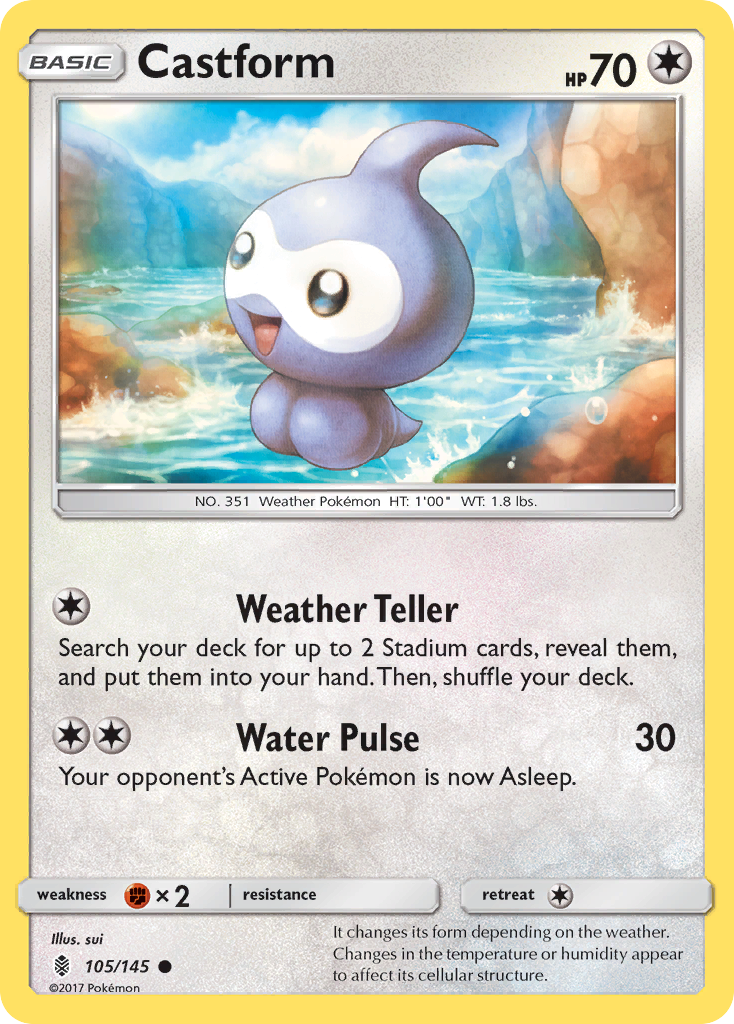 Castform 105/145 Guardians Rising