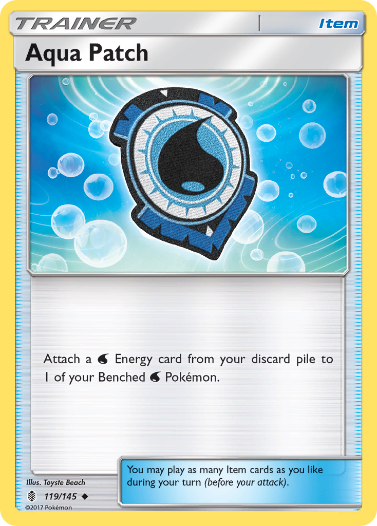 Aqua Patch 119/145 Guardians Rising