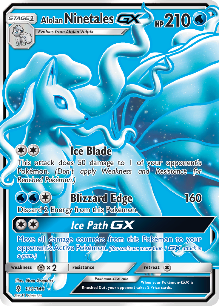 Alolan Ninetales-GX 132/145 Guardians Rising