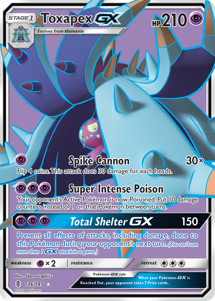 Toxapex-GX 136/145 Guardians Rising
