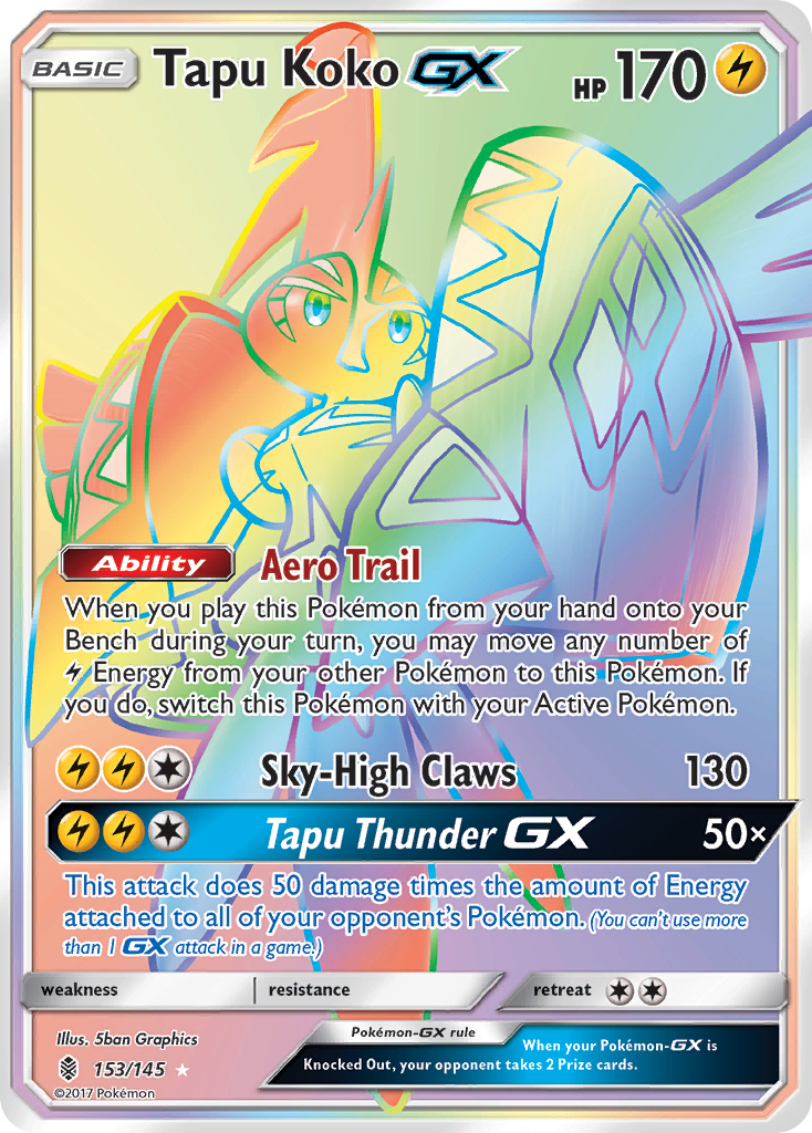 Tapu Koko-GX 153/145 Guardians Rising