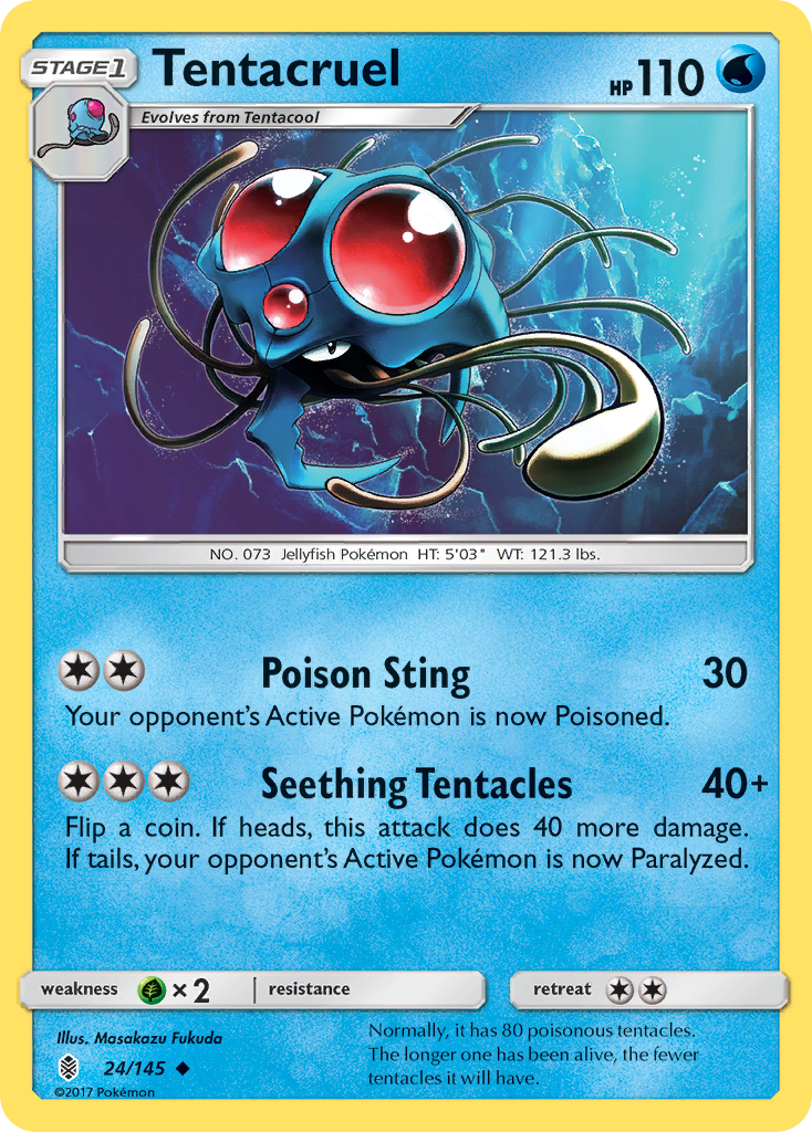 Tentacruel 24/145 Guardians Rising